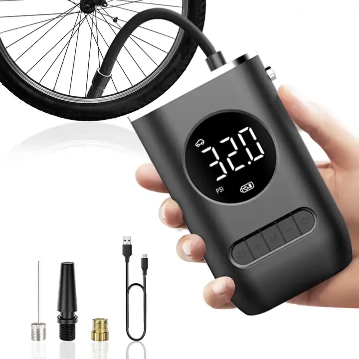 Mini Portable Wireless Cycle Bike Car Tire Inflator Bicycle Air Compressor Pump Electric Ball Air Inflator Tyre Pump