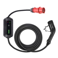 22KW electric vehicle charger 3phase portable fast ev charger with 32Amp red CEE 400V EV charger type 2