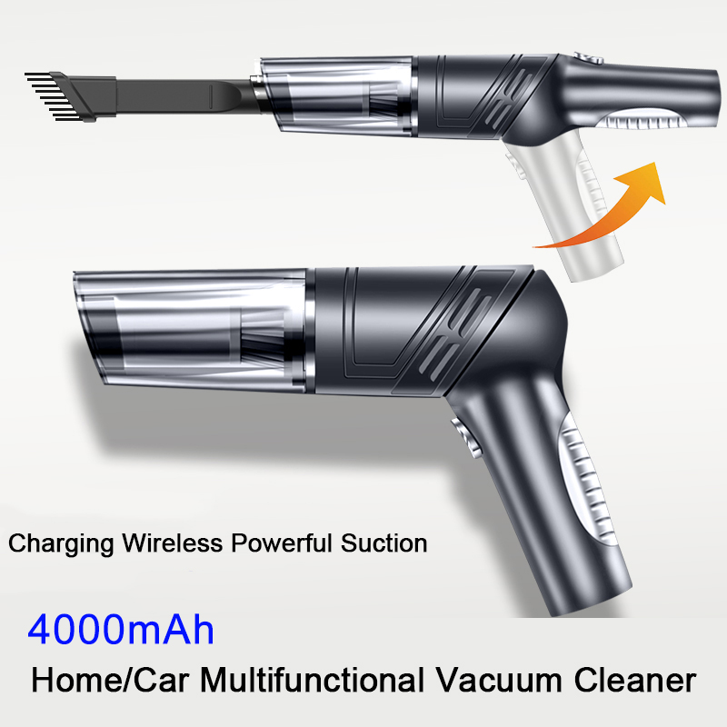 Portable wireless great suction USB 70W 3800Pa car vacuum cleaner