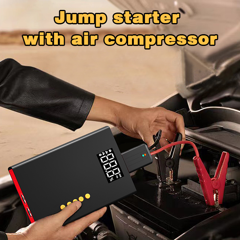 wholesale Car Jump Starter 10000mAh 12V Emergency Power Supply auto Jump Starter with car tire inflator pump