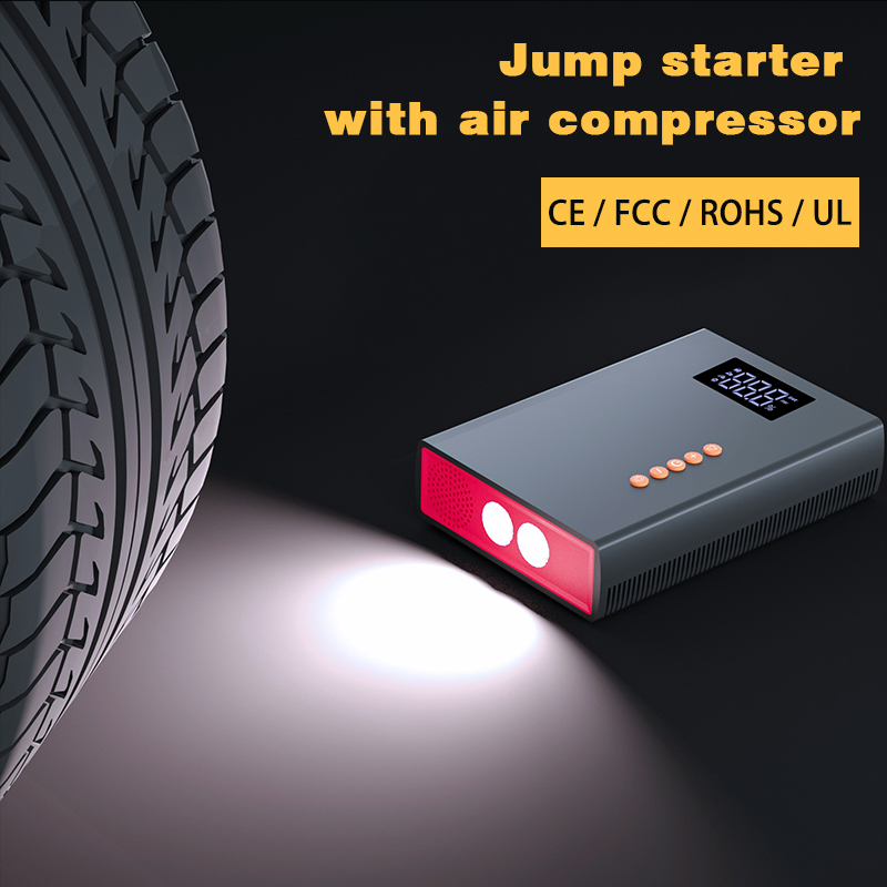 wholesale Car Jump Starter 10000mAh 12V Emergency Power Supply auto Jump Starter with car tire inflator pump