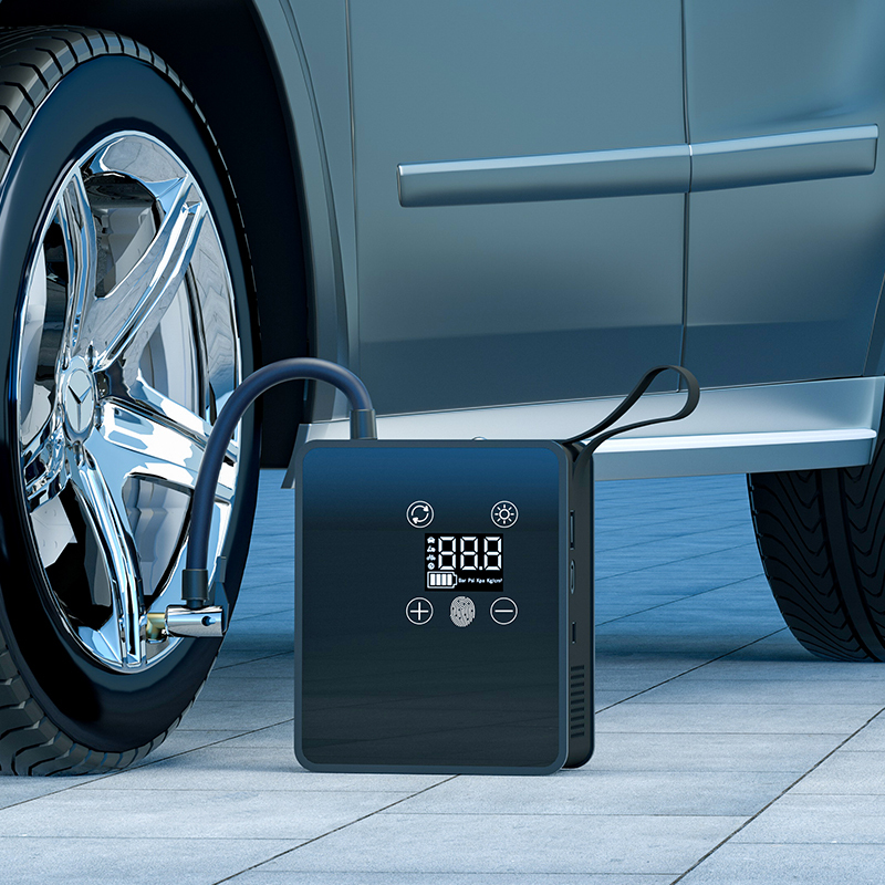 7800mah Portable wireless car tyre pump air compressor for car tires