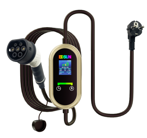 Newly upgraded 16A ungrounded 4-gear current adjustable portable ac home ev charger