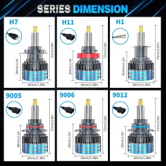 All-round 10000LM 6000K Highly illuminated 80W cars led bulb 360 for cars 12 v