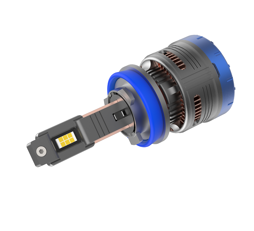 15000 Lm High Brightness Aluminum Alloy H1 LED Headlight Bulb for Cars