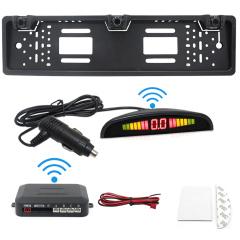 Safe 22mm European Plate Frame LED Wireless Car Parking Sensor