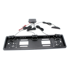 European License Plate Frame LED Display Speed Detector Car Radar Reverse