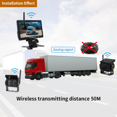 2.4G Wireless Reverse Reversing Camera 7" wireless truck camera system backup camera for Truck Bus Caravan RV Van Trailer