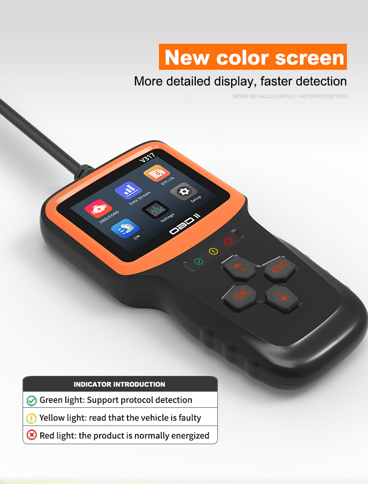 Diagnostic Errors of Real-Time Data OBD Interface OBD2 Scanner Diagnostic Tool