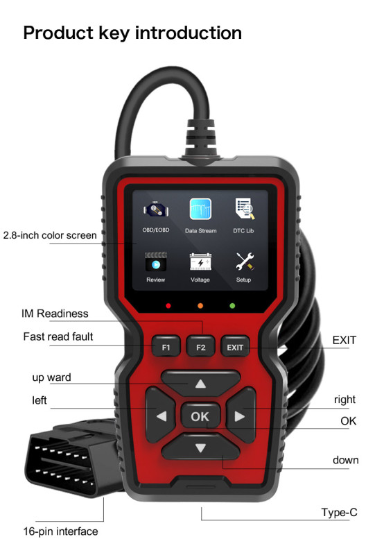 Data Waveform Display Auto Smart Diagnostic Scan Tools Scanner for Car Diagnostic Tool