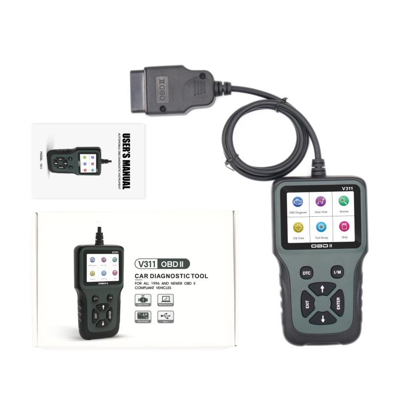 Support Online Upgrade Display I/M Data Flow OBD2 Scanner Diagnostic Tool Machine for All Cars