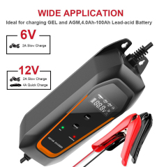 Chargeur de réparation de batterie pour batterie MF, Gel, Humide, AGM au plomb-acide