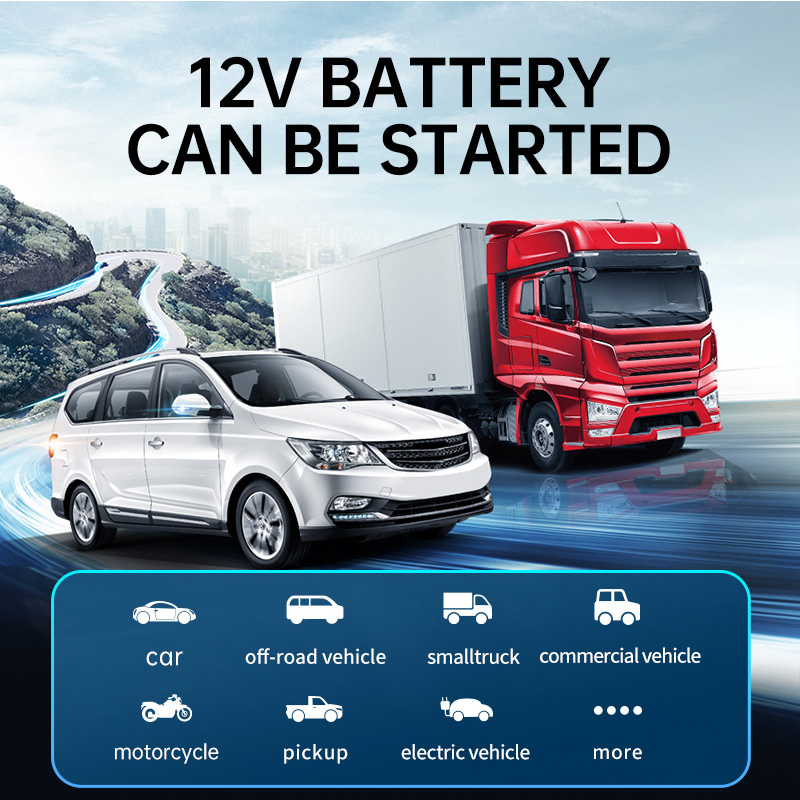 8000mAh 12V Booster Pack Portable Car Battery Jump Starter with Air Compressor Digital6 8000mAh 12V Booster Pack Portable Car Battery Jump Starter with Air Compressor