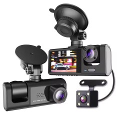 3 lens car black box dash camera for car traffic event recorder