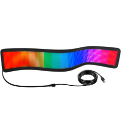 Mobile bluetooth connection custom design led display car advertising screen flexible led screen for car