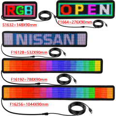 Mobile bluetooth connection custom design led display car advertising screen flexible led screen for car