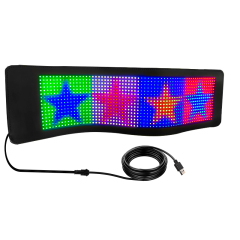 Support for text, images and graffiti car ultra-thin flexible bluetooth led screen