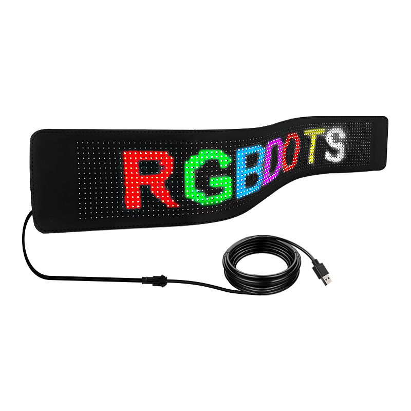 Support for text, images and graffiti car ultra-thin flexible bluetooth led screen