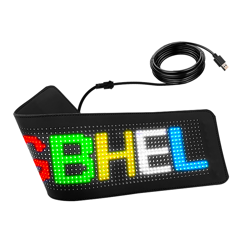 Support for text, images and graffiti car ultra-thin flexible bluetooth led screen