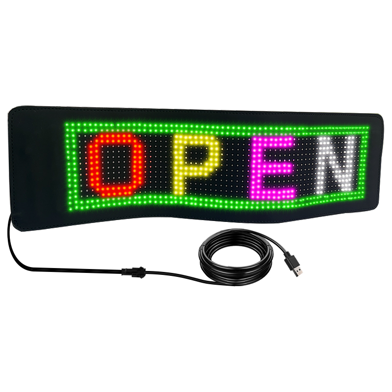 Support for text, images and graffiti car ultra-thin flexible bluetooth led screen