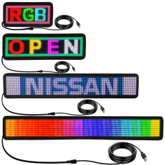 Mobile bluetooth connection custom design led display car advertising screen flexible led screen for car