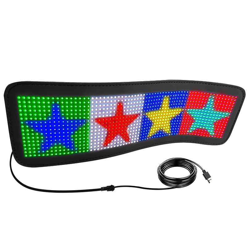 Mobile bluetooth connection custom design led display car advertising screen flexible led screen for car