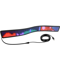 Mobile bluetooth connection custom design led display car advertising screen flexible led screen for car