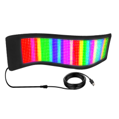 Support for text, images and graffiti car ultra-thin flexible bluetooth led screen