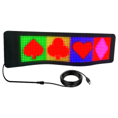 Support for text, images and graffiti car ultra-thin flexible bluetooth led screen