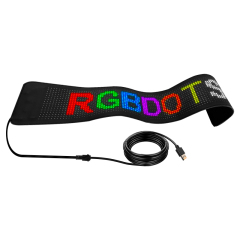 Support for text, images and graffiti car ultra-thin flexible bluetooth led screen