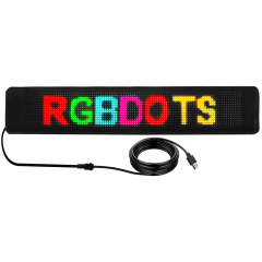 Support for text, images and graffiti car ultra-thin flexible bluetooth led screen