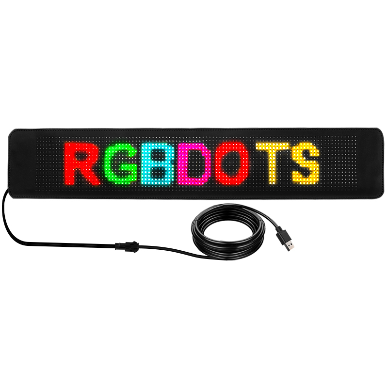 Support for text, images and graffiti car ultra-thin flexible bluetooth led screen
