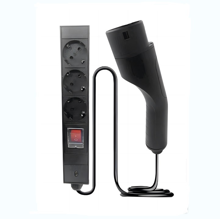 EV discharger Type 2 V2L Adapter With schuko AC Socket Vehicle To Load Adapter With 3m cable