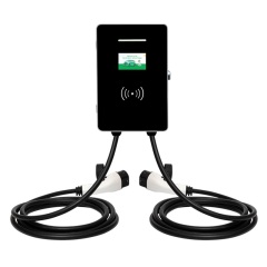 Dual Dock Connector 2 Type 2 Portable EV Fast Electric Dual Head EV Home Charger 14kw Charging Station