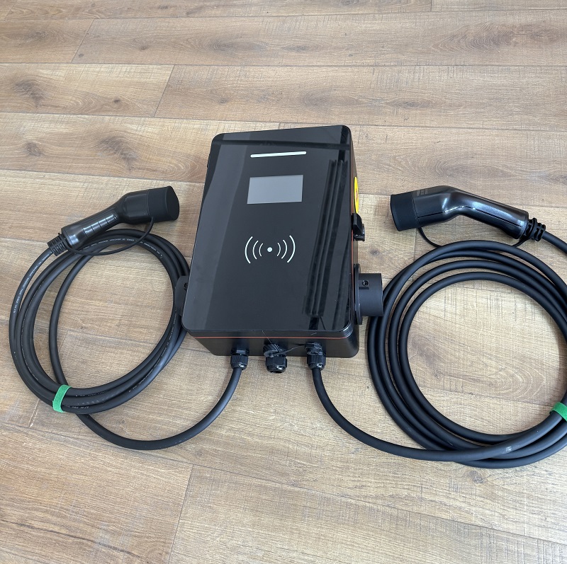 Dual Dock Connector 2 Type 2 Portable EV Fast Electric Dual Head EV Home Charger 14kw Charging Station