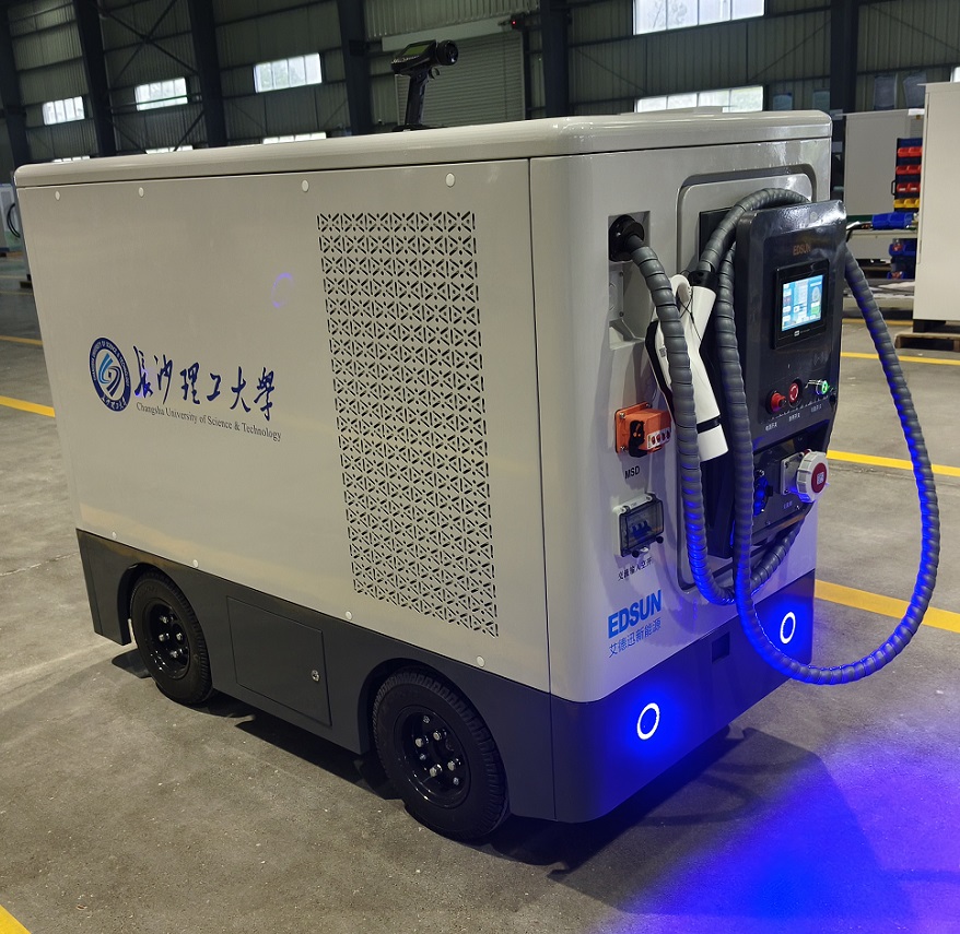 High-power 90kwh Autonomous Driving Energy Storage Charging Robot Mobile Dc 80kw Ev Charging Station