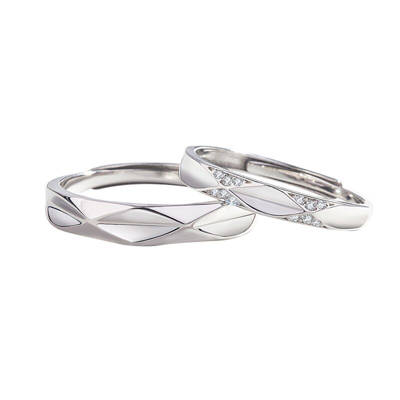 sterling silver couple ring