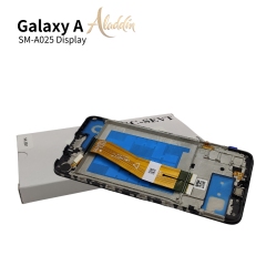 Samsung Galaxy A025 Original Service Pack ЖК-дисплей для Samsung Galaxy A02s Детали мобильного телефона в сборе с рамкой