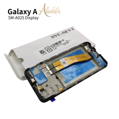 Samsung Galaxy A025 Original Service Pack ЖК-дисплей для Samsung Galaxy A02s Детали мобильного телефона в сборе с рамкой