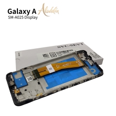 Samsung Galaxy A025 Original Service Pack ЖК-дисплей для Samsung Galaxy A02s Детали мобильного телефона в сборе с рамкой