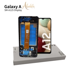 Samsung Galaxy A125 Original Service Pack ЖК-дисплей для Samsung Galaxy A12 Детали мобильного телефона в сборе с рамкой