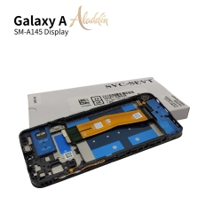 Samsung Galaxy A145P Original Service Pack LCD para Samsung Galaxy A14 4G de montagem de peças de telefone móvel com moldura