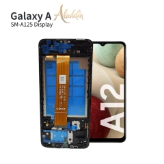 Samsung Galaxy A125 Original Service Pack ЖК-дисплей для Samsung Galaxy A12 Детали мобильного телефона в сборе с рамкой