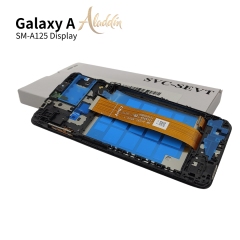 Samsung Galaxy A125 Original Service Pack ЖК-дисплей для Samsung Galaxy A12 Детали мобильного телефона в сборе с рамкой