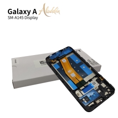 Samsung Galaxy A145P Original Service Pack LCD para Samsung Galaxy A14 4G de montagem de peças de telefone móvel com moldura