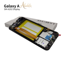 Samsung Galaxy A202 Original Service Pack ЖК-дисплей для Samsung Galaxy A20e Детали мобильного телефона в сборе с рамкой