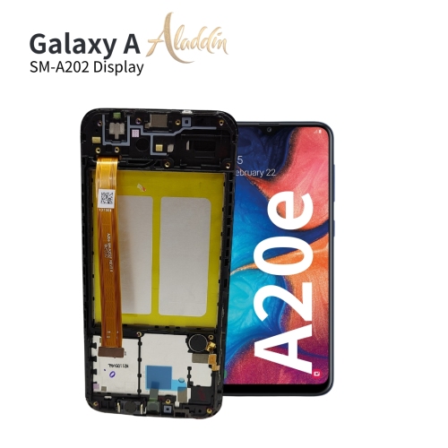 Samsung Galaxy A202 Original Service Pack ЖК-дисплей для Samsung Galaxy A20e Детали мобильного телефона в сборе с рамкой