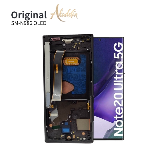 Samsung Galaxy N986 OLED Qualidade Padrão Service Pack LCD para Samsung Galaxy Note 20 Ultra peças de telefone móvel LCD com montagem de moldura