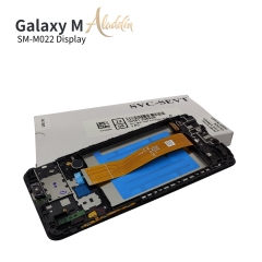 Samsung Galaxy M022 Original Service Pack ЖК-дисплей для Samsung Galaxy M02 Детали мобильного телефона в сборе с рамкой