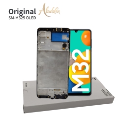 Samsung Galaxy M325 OLED Standard Service Pack LCD pour Samsung Galaxy M32 pièces de téléphone mobile LCD avec assemblage de cadre